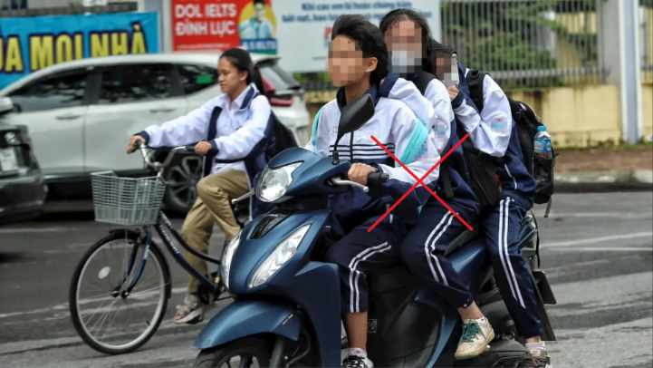 Học sinh vi phạm luật giao thông gia tăng